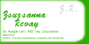 zsuzsanna revay business card